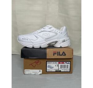 Fila Memory Decimus Training Shoes White Womens Size 7.5 Wide